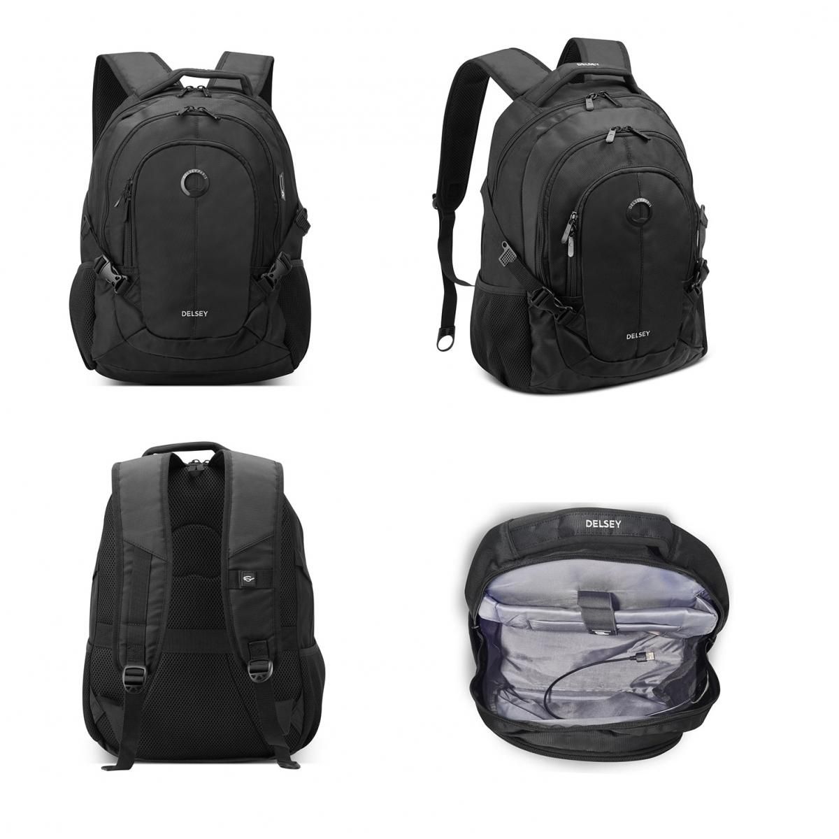 Delsey Sac à dos porte-ordinateur double compartiment Element Backpacks 16''