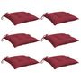 Voir la diapositive 3 : VIDAXL Coussins de palette lot de 6 rouge bordeaux 50x50x7 cm
