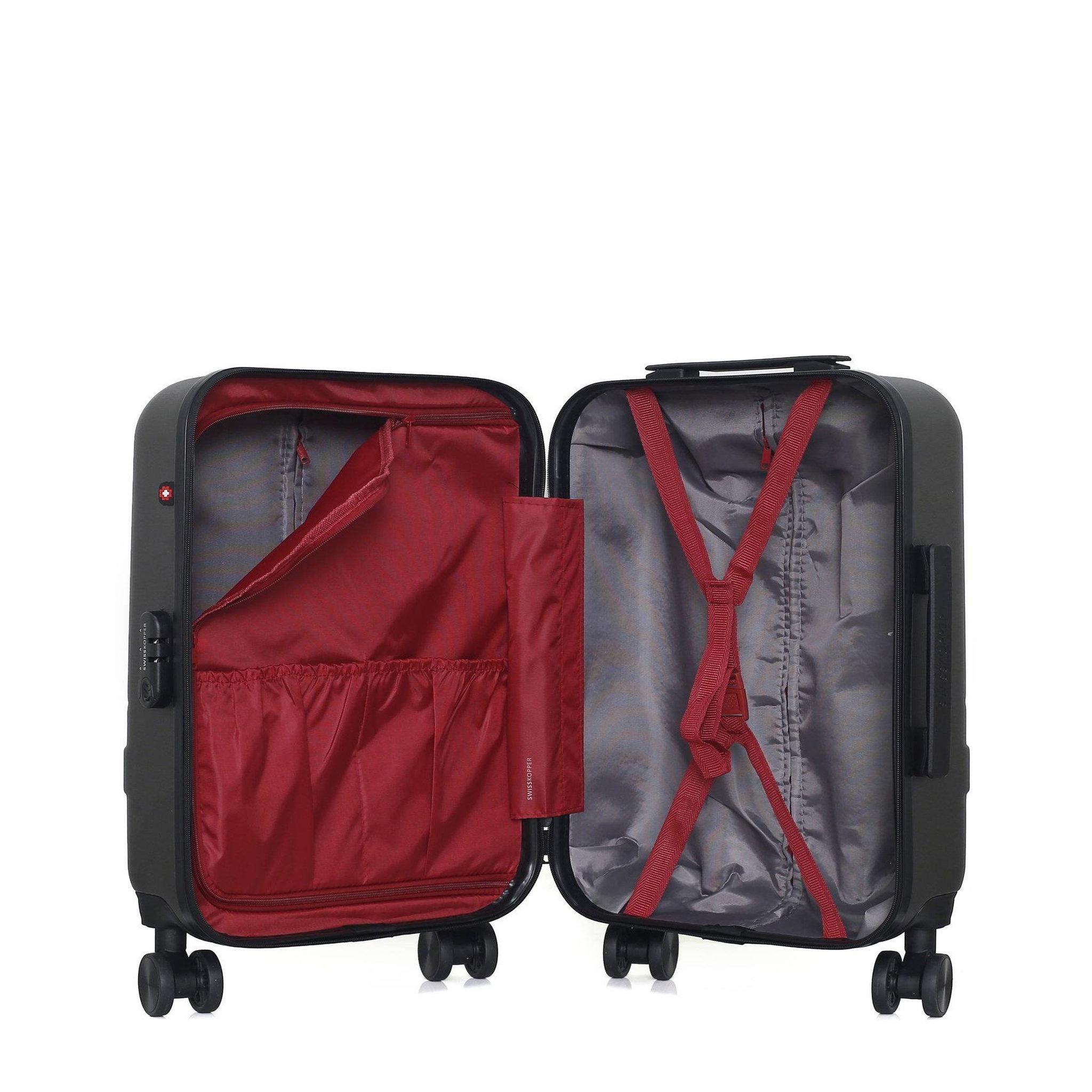 SWISS KOPPER Swiss kopper - valise cabine uster 55 cm 4 roues. Coloris disponibles : Gris