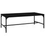 Voir la diapositive 2 : VIDAXL Table basse Noir 80x50x35 cm Bois d'ingenierie