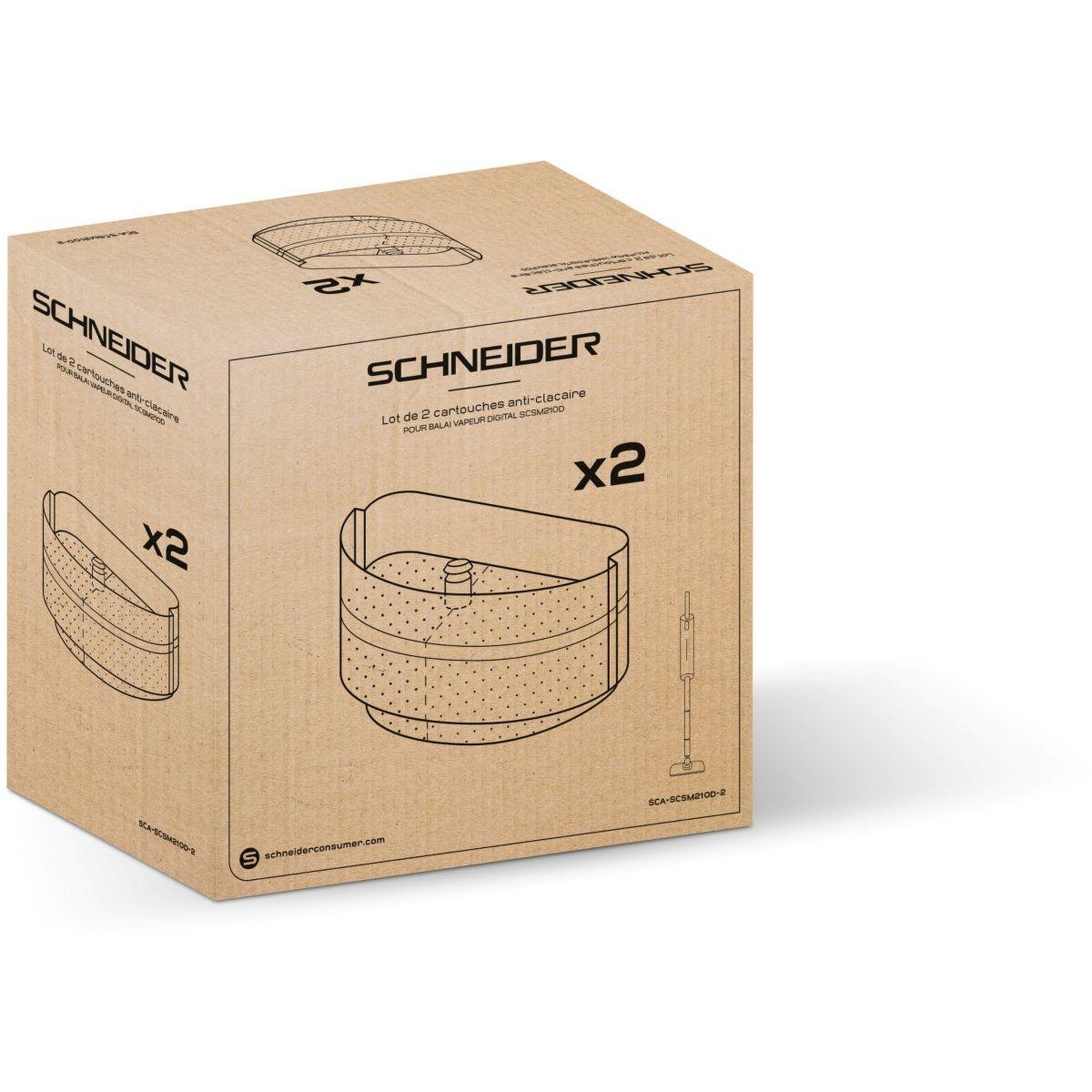 SCHNEIDER Filtre anti-calcaire x2 nettoyeur vitres vapeur