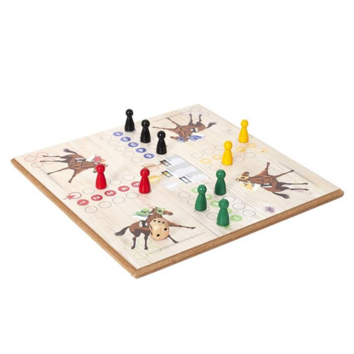 Paris Prix Jeu des Petits Chevaux  Vintage  29cm Multicolore