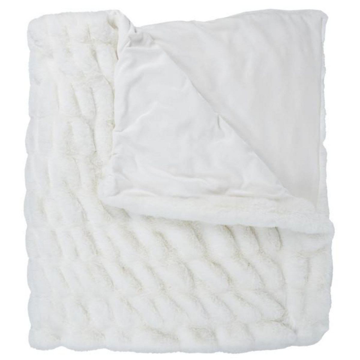 Paris Prix Plaid Imitation Fourrure  Luxury  140x200cm Blanc