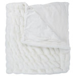 Paris Prix Plaid Imitation Fourrure  Luxury  140x200cm Blanc