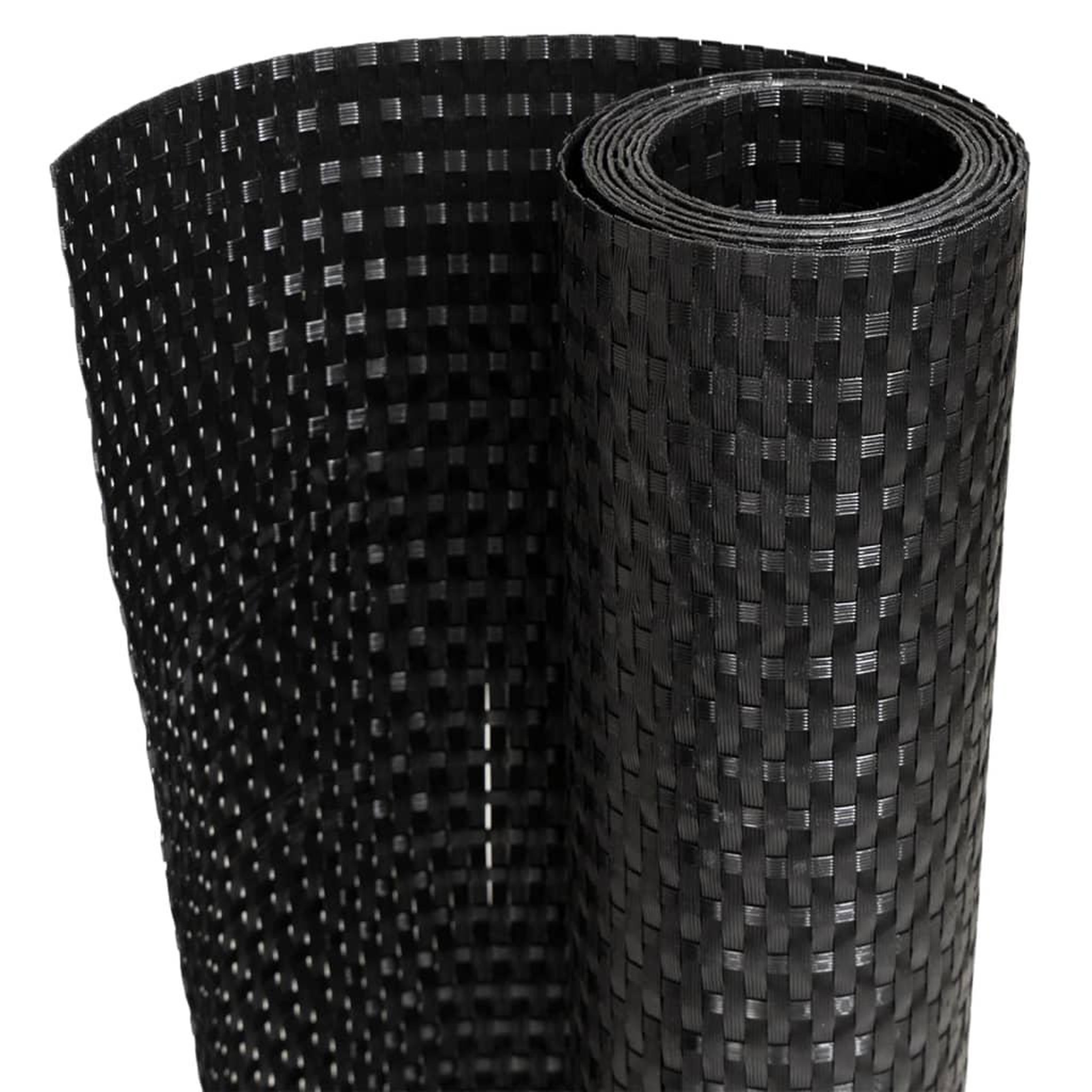 Voir la diapositive 2 : VIDAXL Paravent de balcon noir 300x100 cm resine tressee