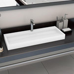 VIDAXL Lavabo 120x46x11 cm Fonte minerale/marbre Blanc