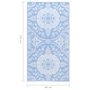 Voir la diapositive 6 : VIDAXL Tapis d'exterieur ARAKIL Bleu azure 80x150 cm PP
