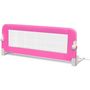 Voir la diapositive 2 : VIDAXL Barriere de lit pour enfants 102x42 cm Rose