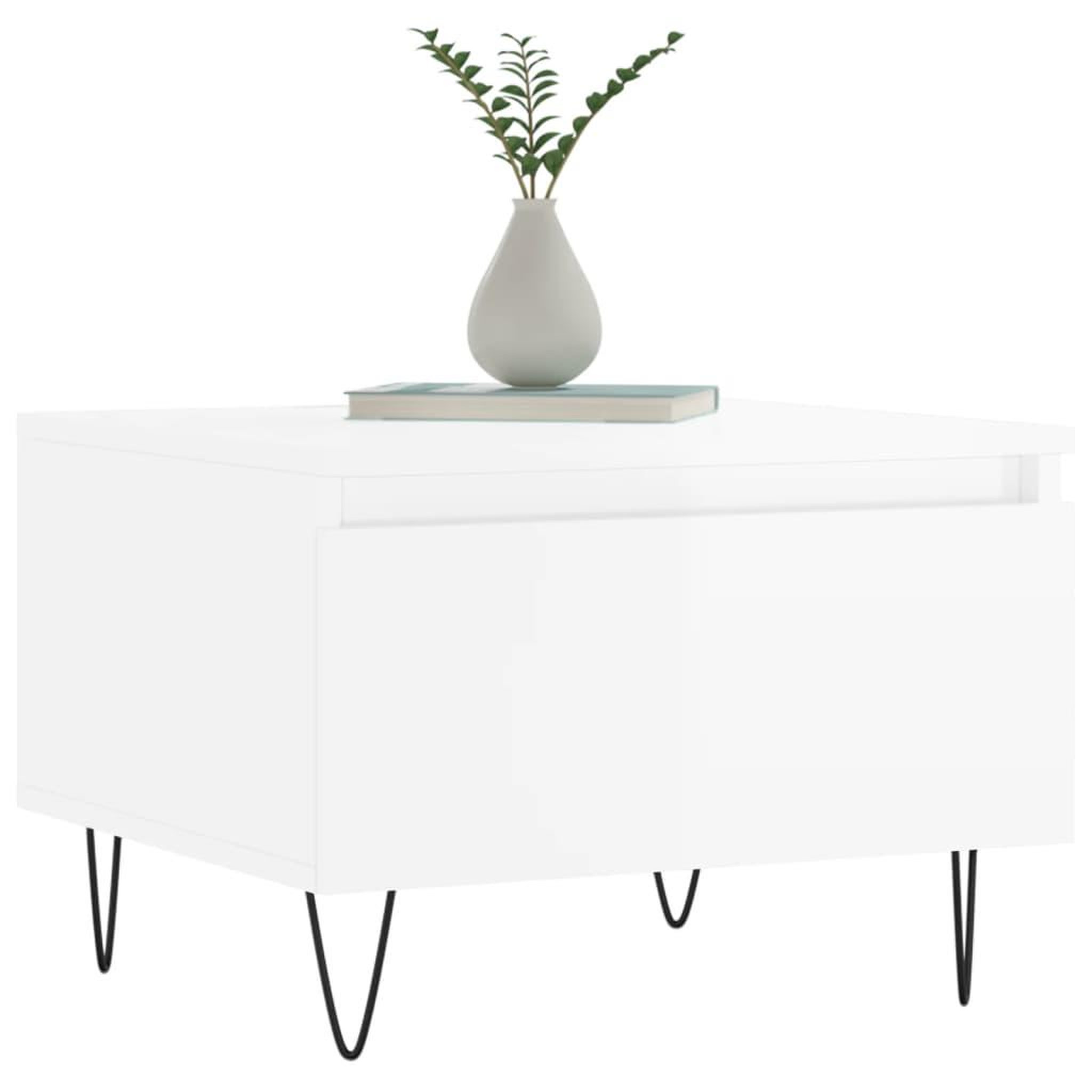 Voir la diapositive 3 : VIDAXL Tables basses 2 pcs blanc brillant 50x46x35cm bois d'ingenierie
