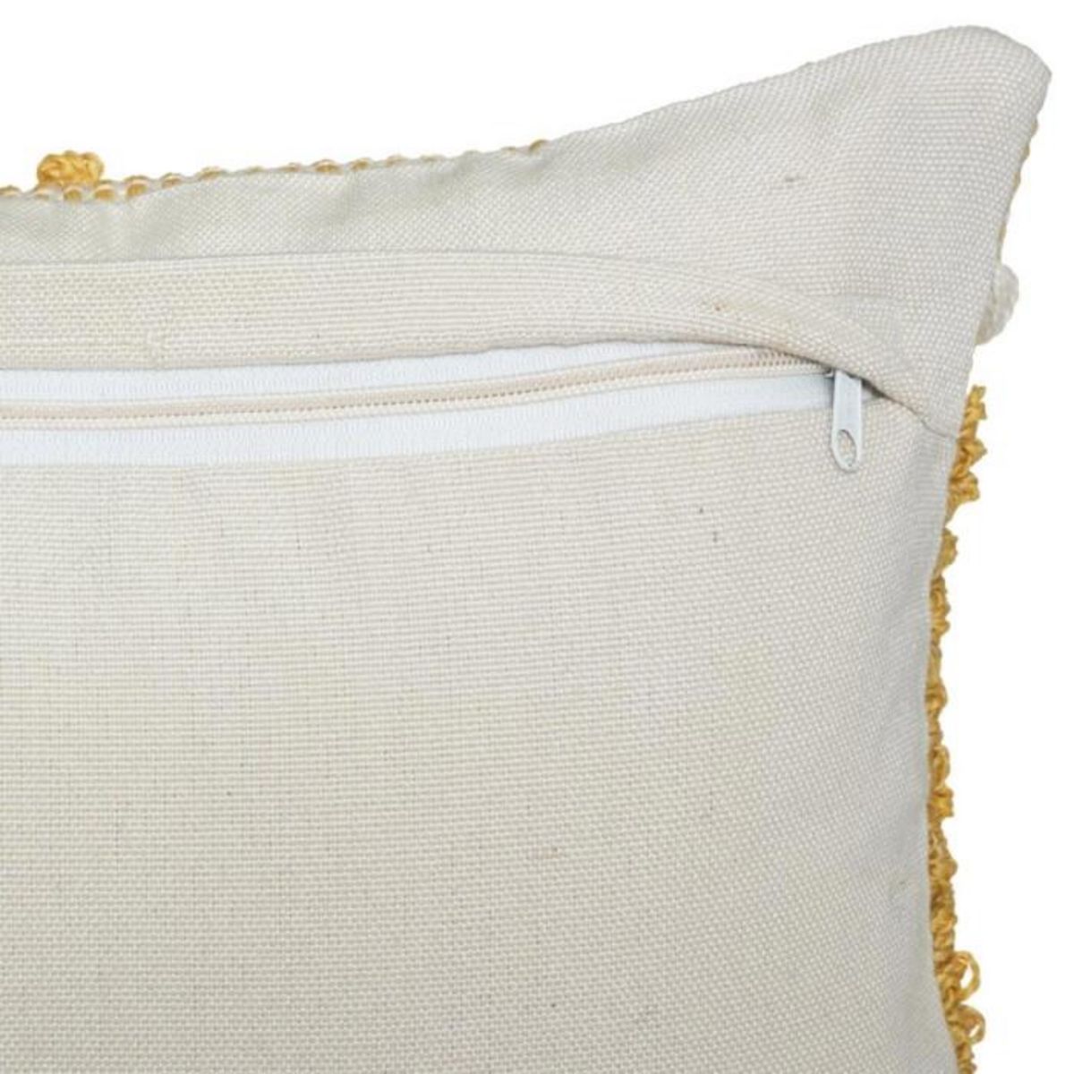 ATMOSPHERA Coussin Déco à Pompons  Row  30x50cm Ocre