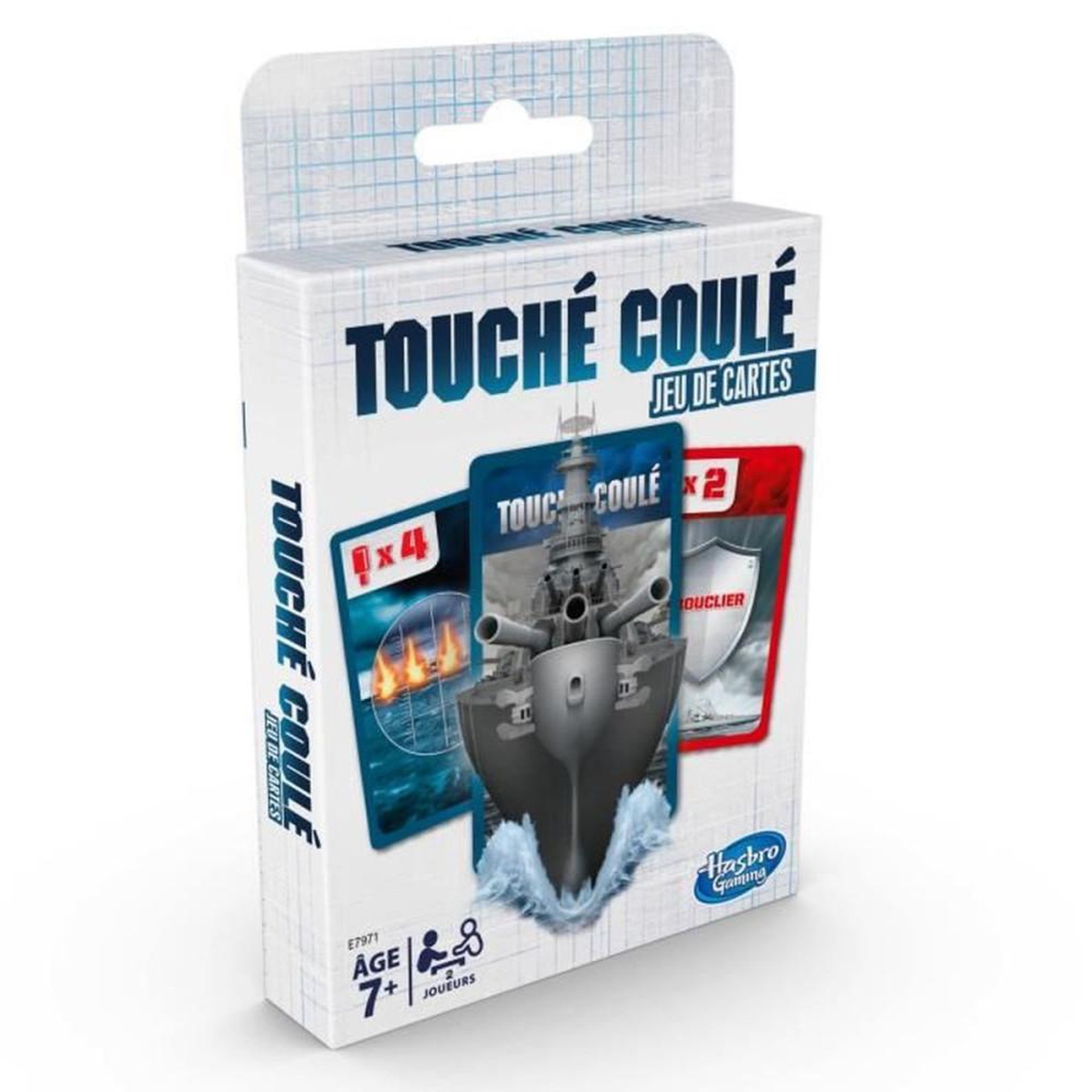 Voir la diapositive 4 : HASBRO Jeu de cartes stratégie Touché Coulé Battleship multicolore, 2 joueurs, 80 cartes, dès 7 ans