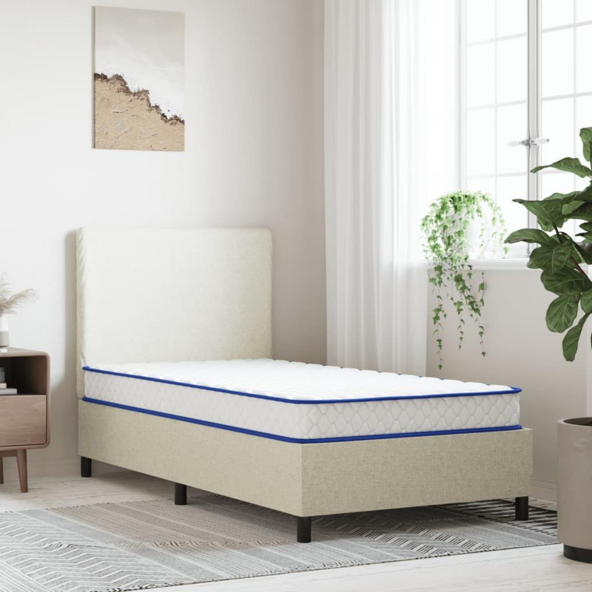 VIDAXL Matelas en mousse a memoire de forme 200 x 90 x 17 cm doux