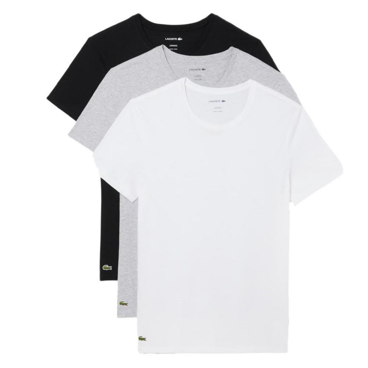 Lacoste X3 T  hirts Blanc/Gris/ Homme Lacoste TH9007