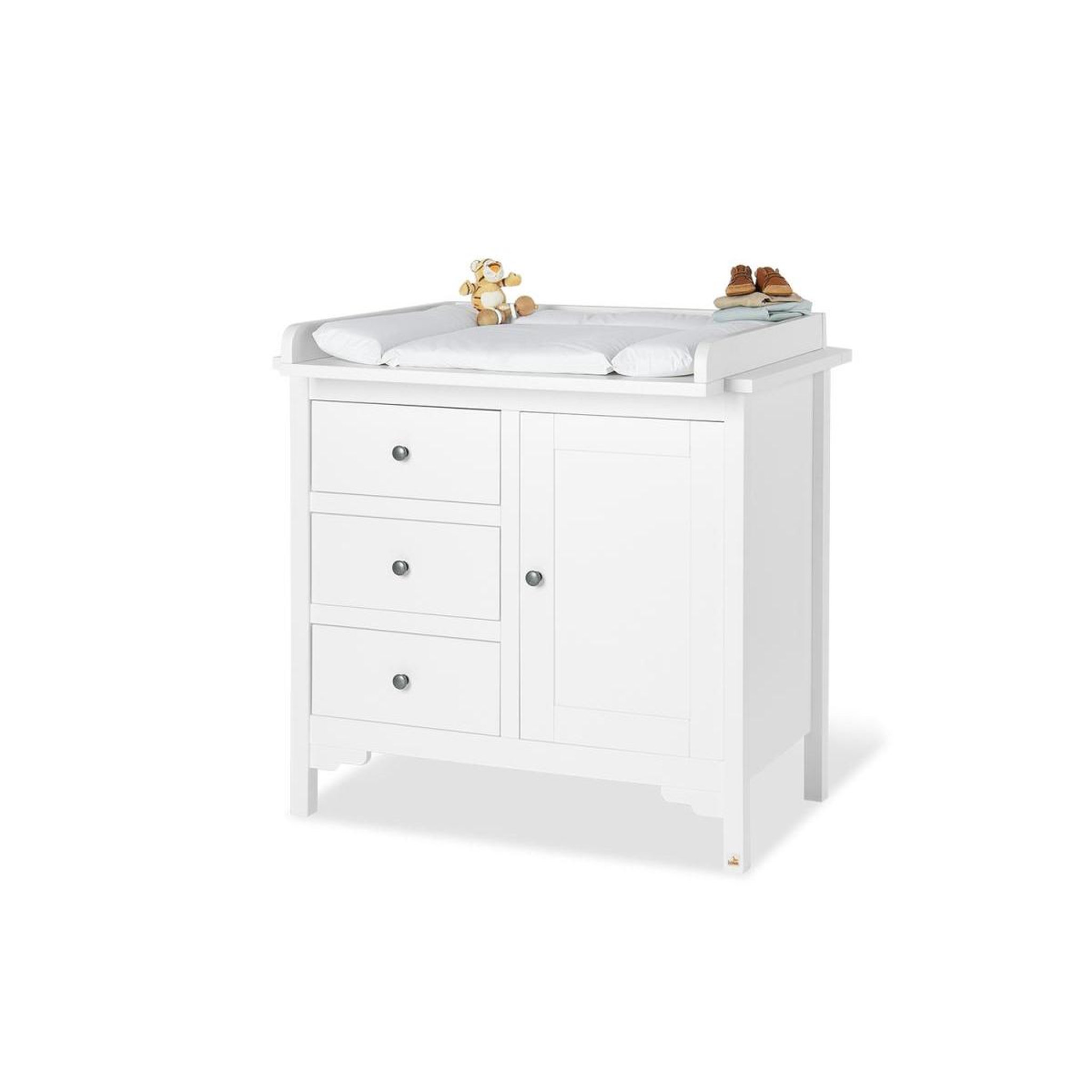 Pinolino Commode à langer blanche Chalet large