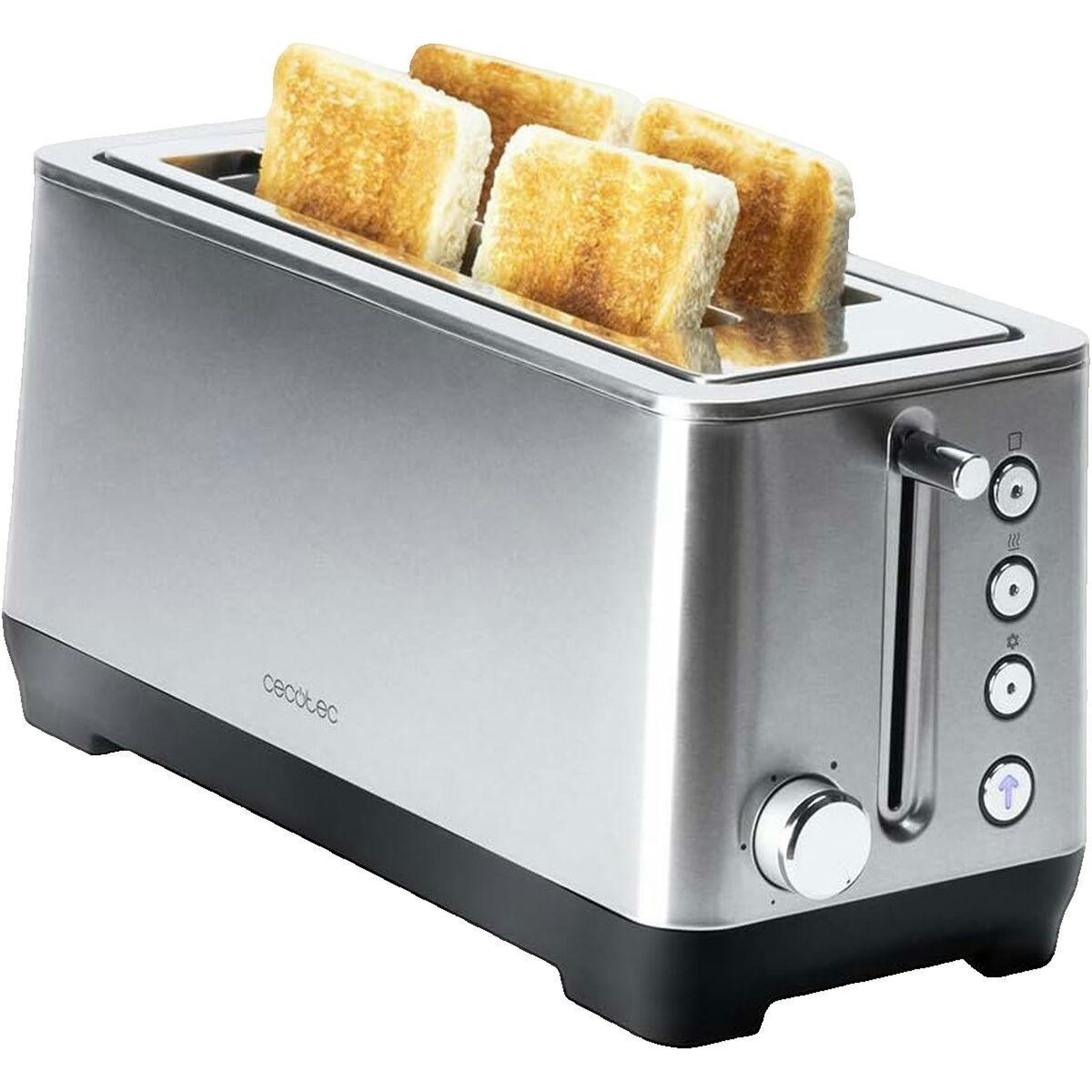 Voir la diapositive 1 : CECOTEC Grille-pain Cecotec Touch&Toast Extra Double inox