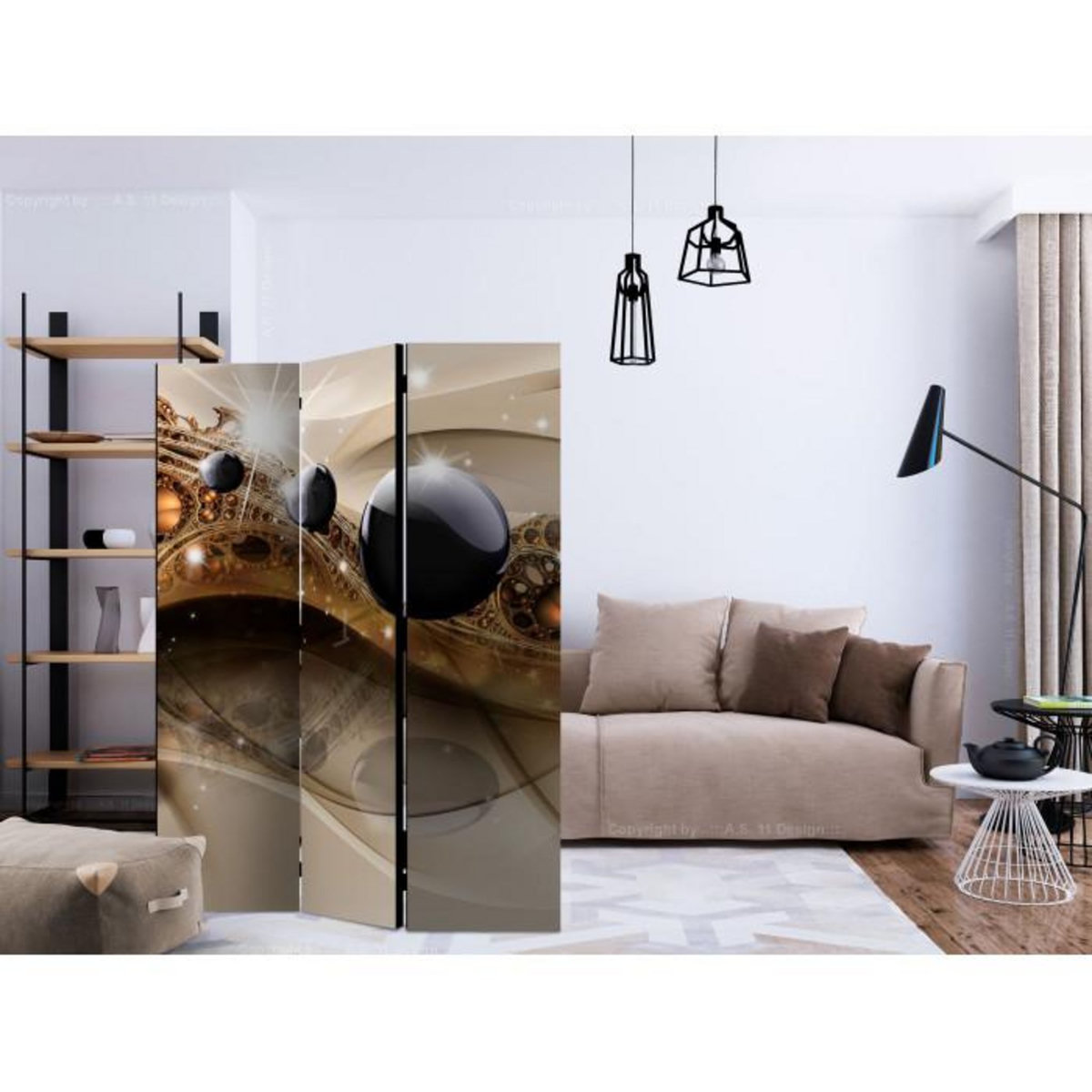 Paris Prix Paravent 3 Volets  Jewel of Expression  135x172cm