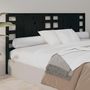 Voir la diapositive 4 : VIDAXL Tete de lit Noir 146x4x100 cm Bois massif de pin