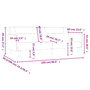 Voir la diapositive 6 : VIDAXL Canape-lit a 2 places rouge bordeaux tissu