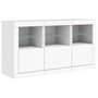 Voir la diapositive 5 : VIDAXL Buffet avec lumieres LED blanc 123x37x67 cm