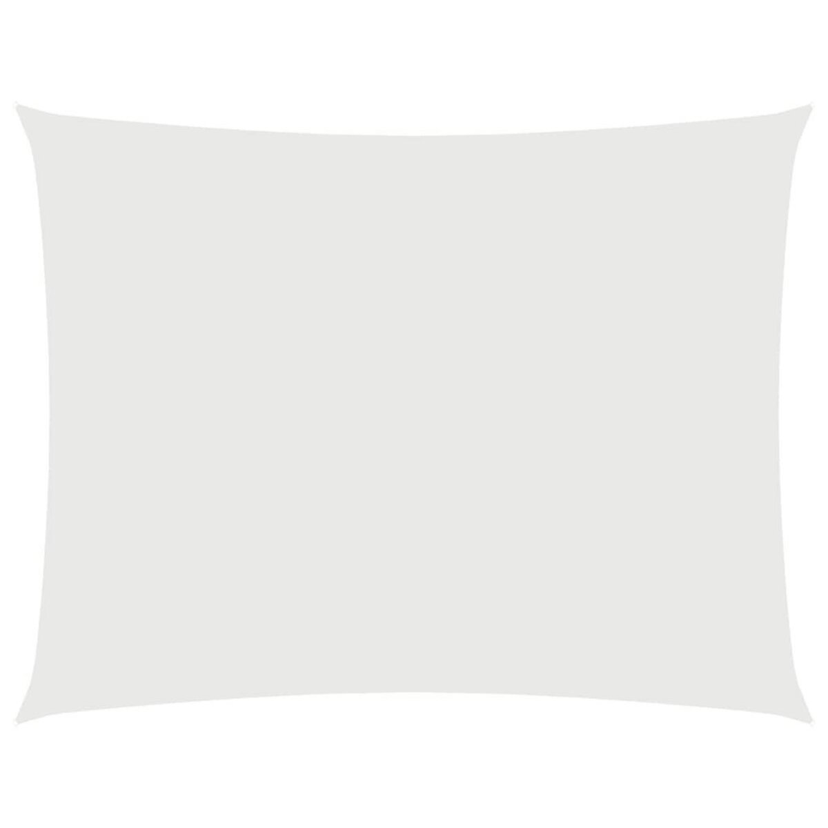 VIDAXL Voile de parasol tissu oxford rectangulaire 4x5 m blanc
