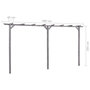 Voir la diapositive 6 : VIDAXL Pergola de jardin Gris 400x40x205 cm Bois de pin impregne