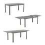 Voir la diapositive 6 : SWEEEK Table de jardin SEATTLE extensible aluminium, 6 places, 155 / 218,5 x 89 x 75 cm