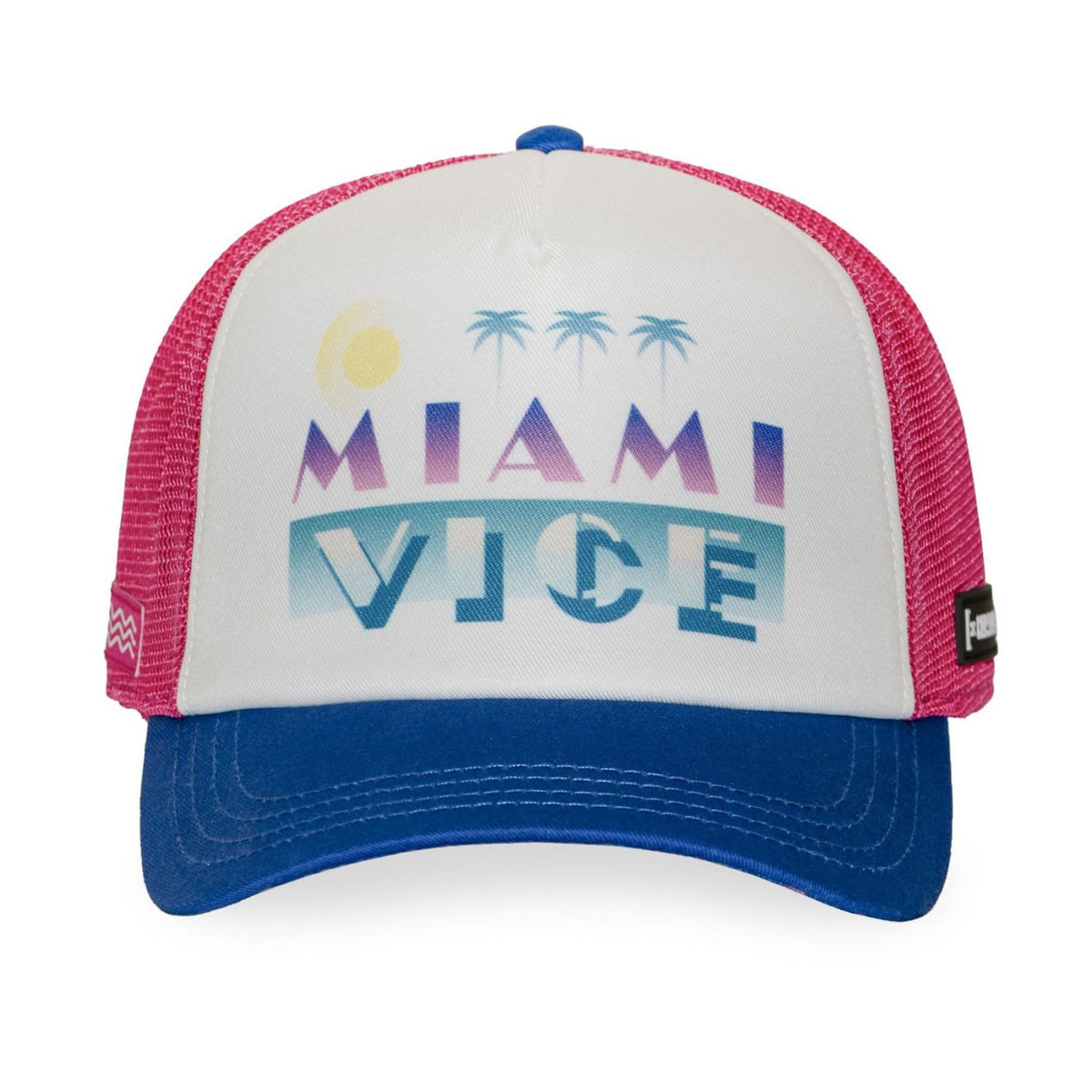 CAPSLAB Casquette trucker mousse avec filet Miami Vice Cops