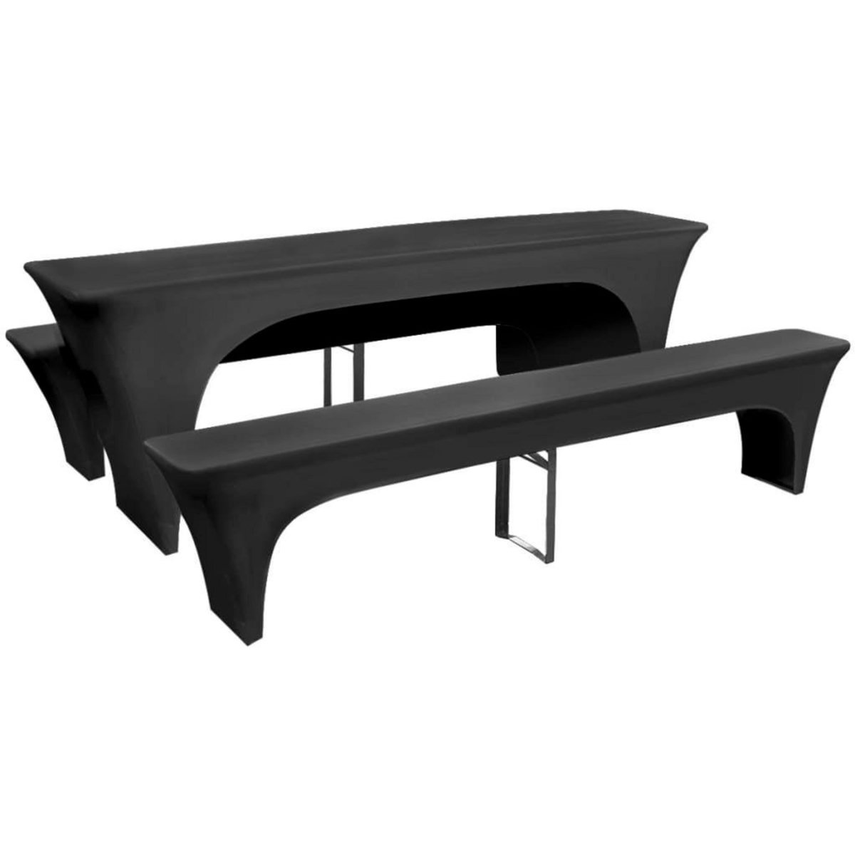 VIDAXL Housse pour table de pique-nique/bancs 3 pieces Anthracite