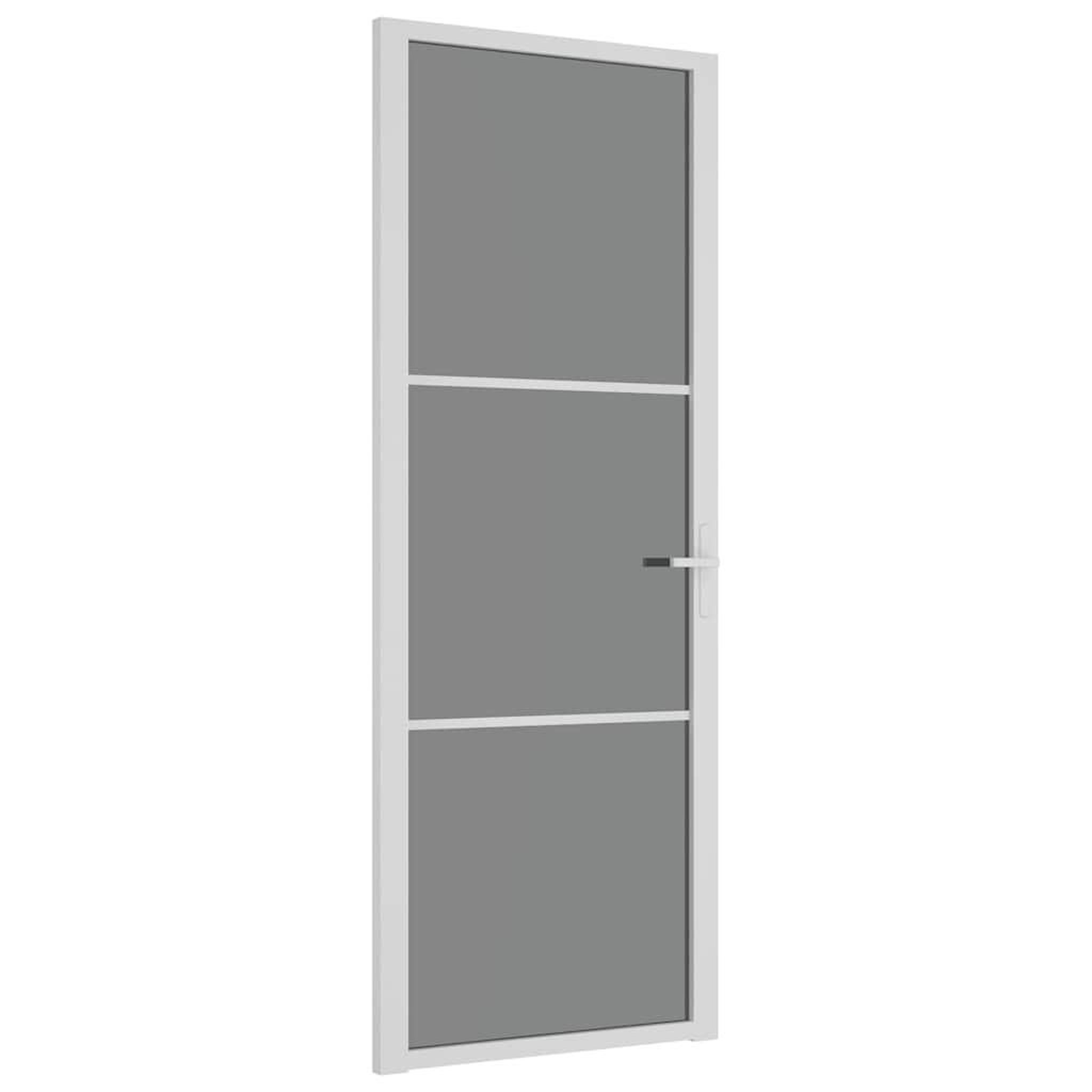 Voir la diapositive 2 : VIDAXL Porte en verre 76 x 201,5 cm aluminium