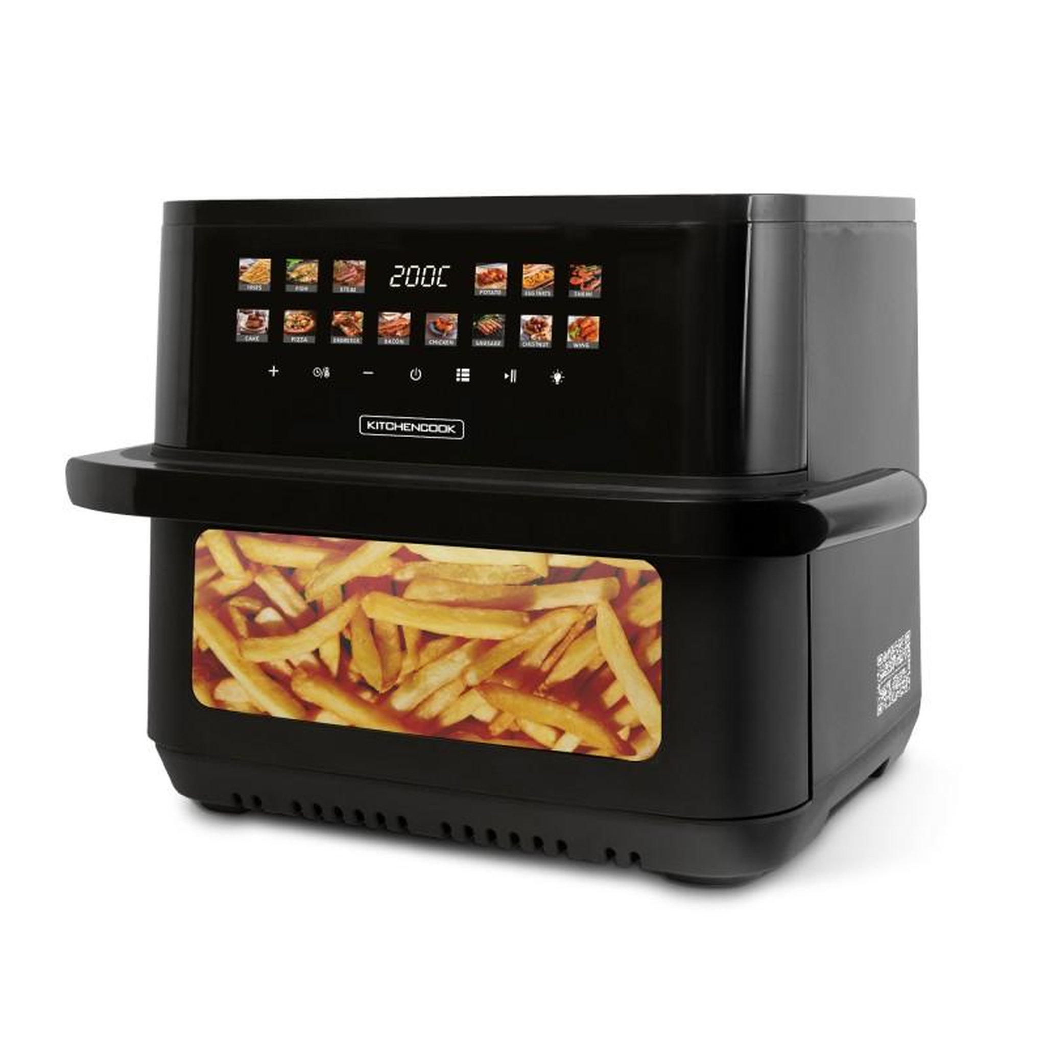 Voir la diapositive 4 : KITCHENCOOK Friteuse à air 11l avec fenêtre airmed 11w kitchencook