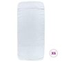 Voir la diapositive 3 : VIDAXL Serviettes de plage 6 pcs blanc 60x135 cm tissu 400 GSM