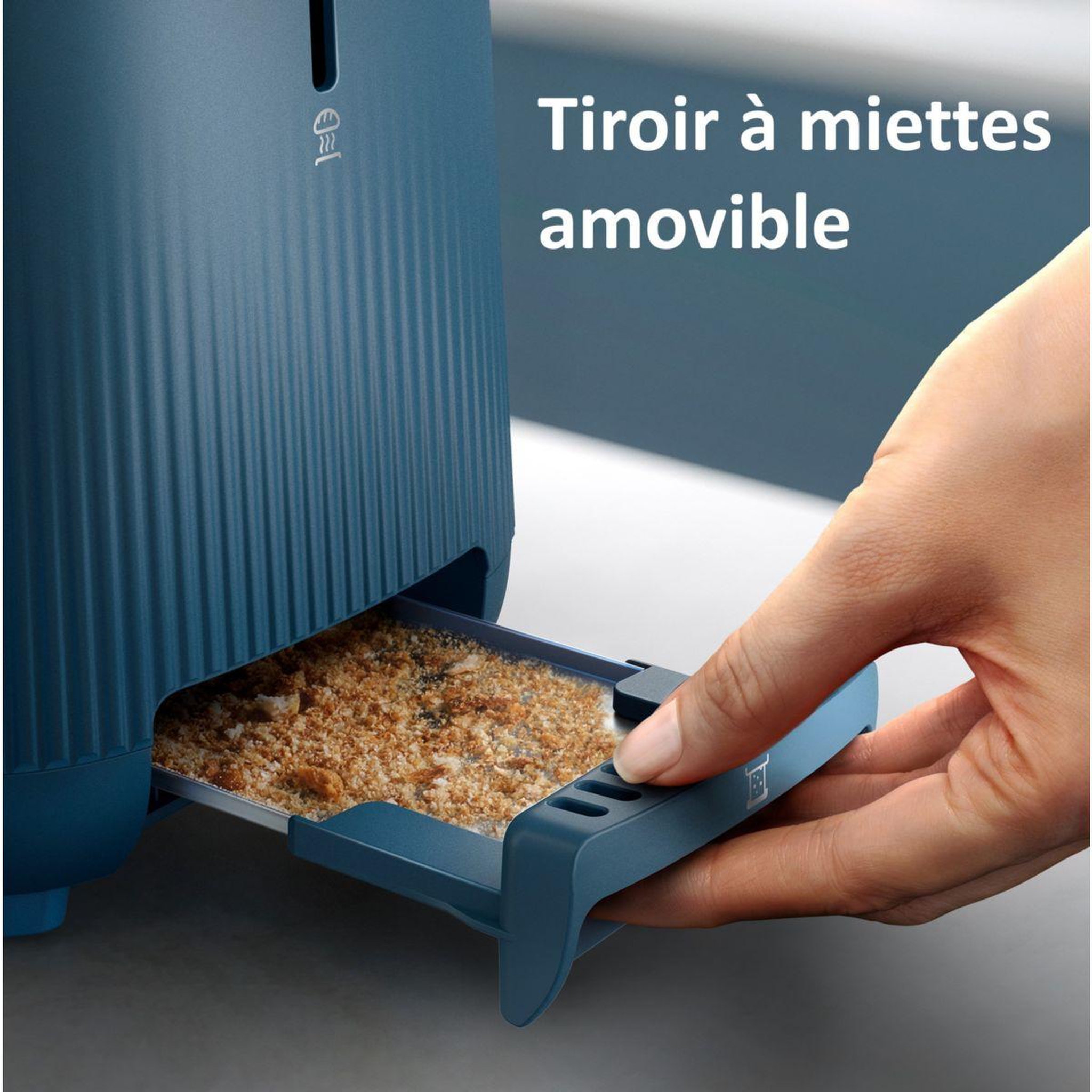 Voir la diapositive 4 : Philips Grille-pain hd2511/70 toaster bleu série 3000, 2 fentes, 900w