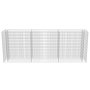 Voir la diapositive 5 : VIDAXL Lit sureleve a gabion Acier galvanise 270x50x100 cm