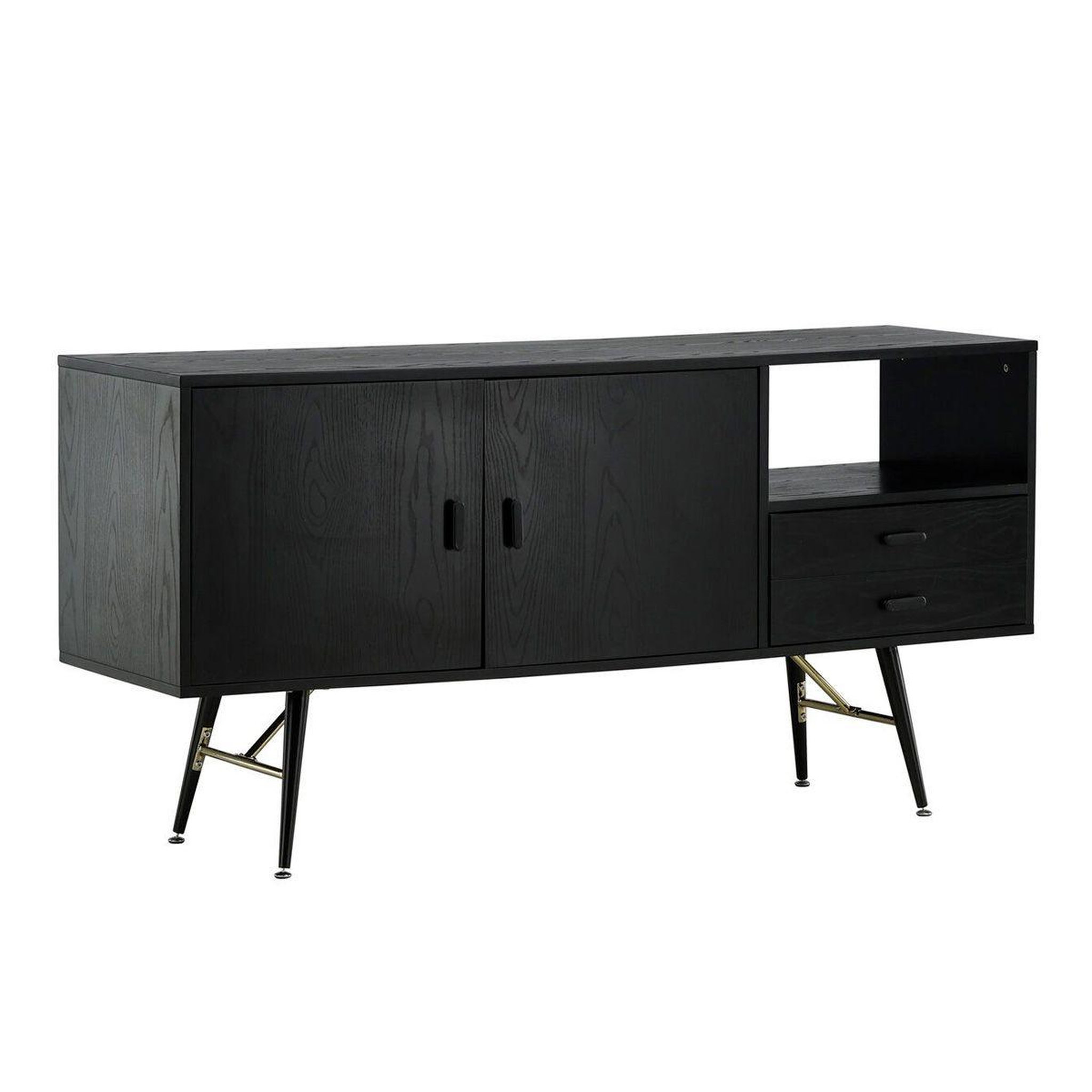 Paris Prix Bahut 2 portes & 2 tiroirs  gold  160cm noir