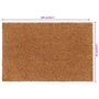 Voir la diapositive 5 : VIDAXL Tapis de porte naturel 65x100 cm fibre de coco touffete