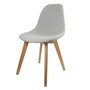 Voir la diapositive 1 : The Home Deco Factory Chaise scandinave en tissus Olga - H. 83 cm