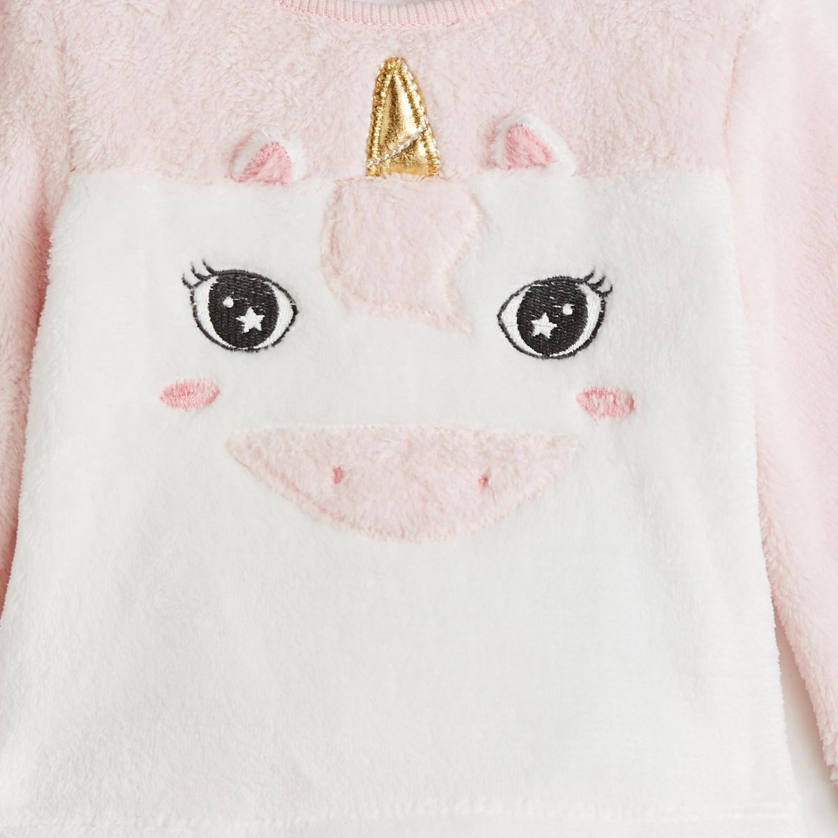 INEXTENSO Pyjama 2 pièces peluche licorne bébé fille