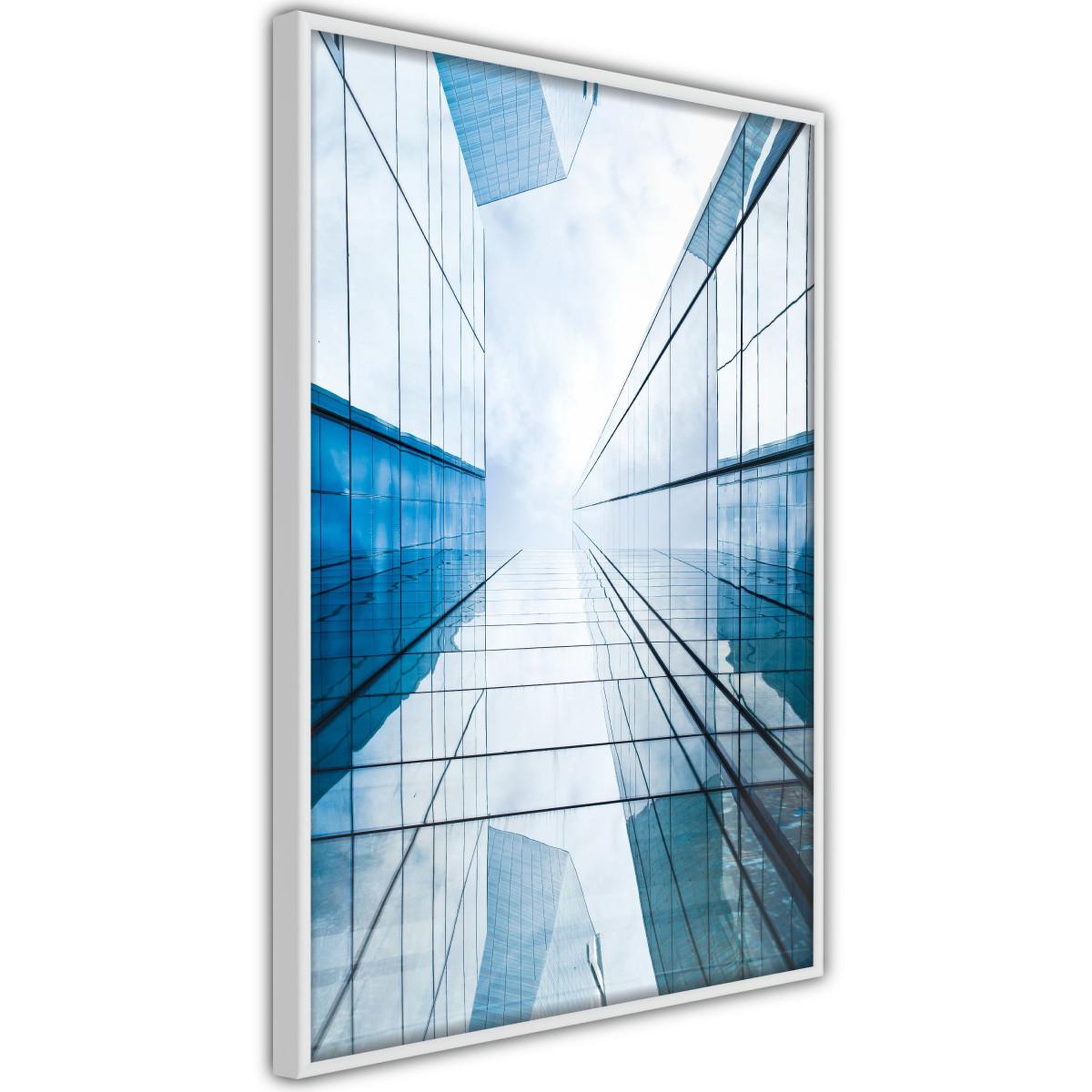 Paris Prix Affiche Murale Encadrée  Steel and Glass Blue