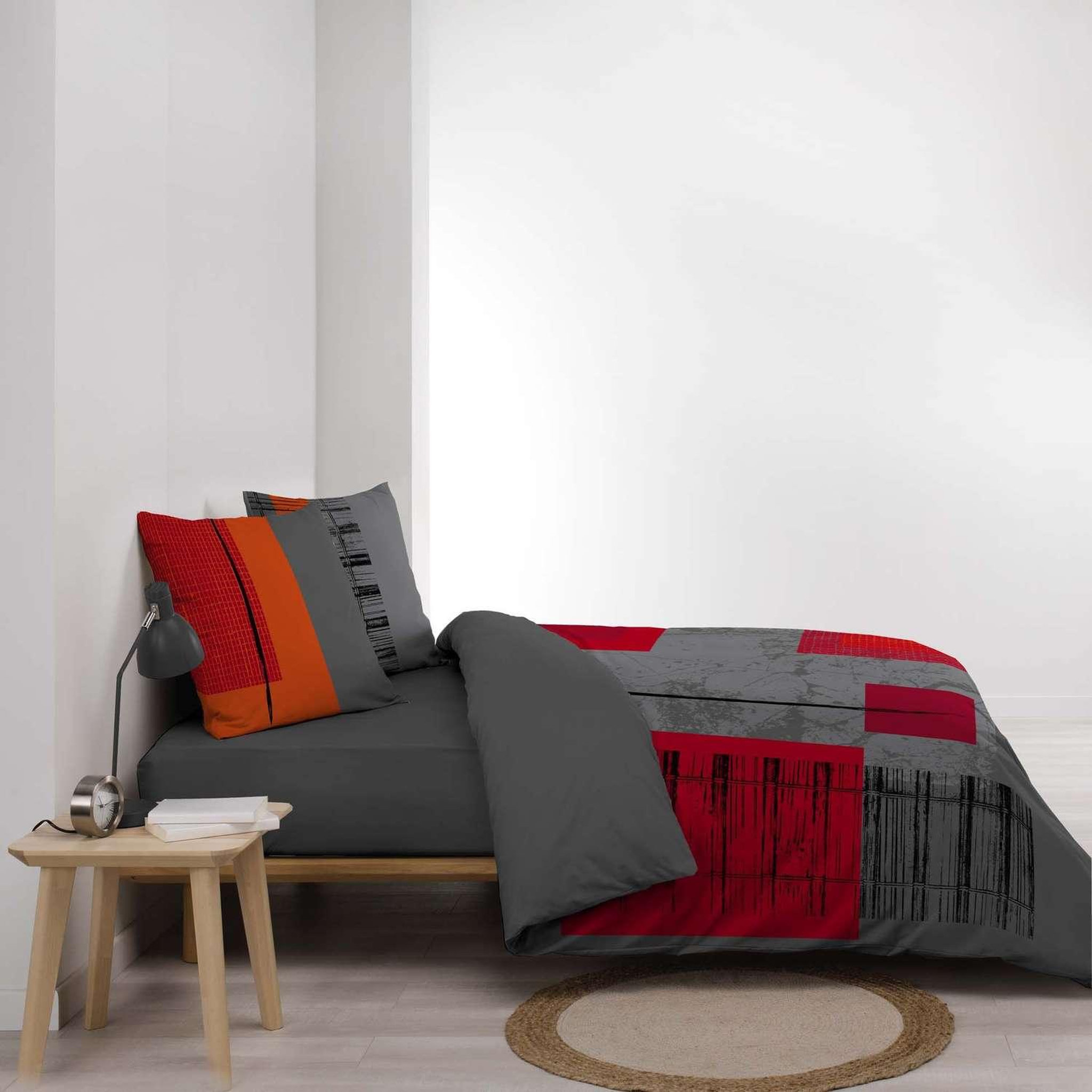 Voir la diapositive 4 : Douceur d'Intérieur Parure de lit malone - 100% coton - 220 x 240 cm