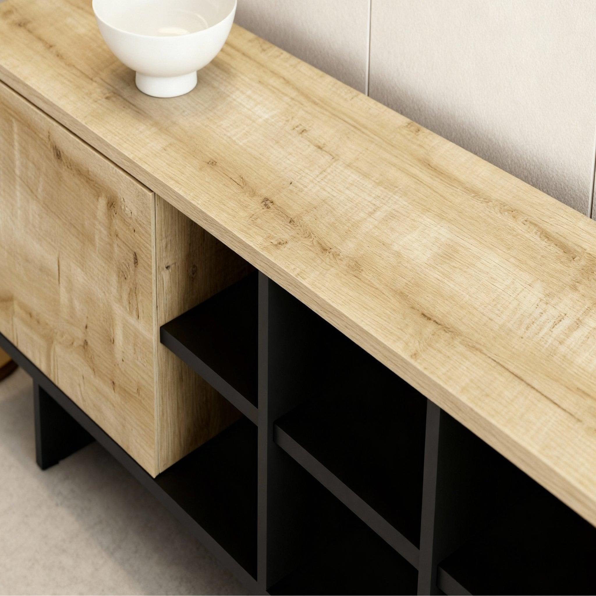 Voir la diapositive 4 : CASANOVA PARIS Calyo - meuble tv 2 portes 230cm en mélamine