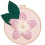 RICO DESIGN Coffret punch needle fleur du Japon Ø 21,5 cm