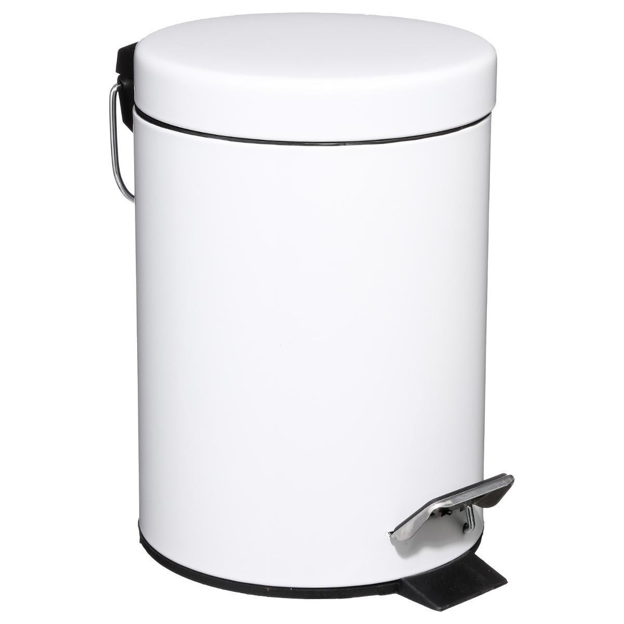 FIVE Poubelle de salle de bain  métal  3l blanc