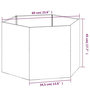 Voir la diapositive 6 : VIDAXL Jardiniere Rouille 60x60x45 cm Acier corten