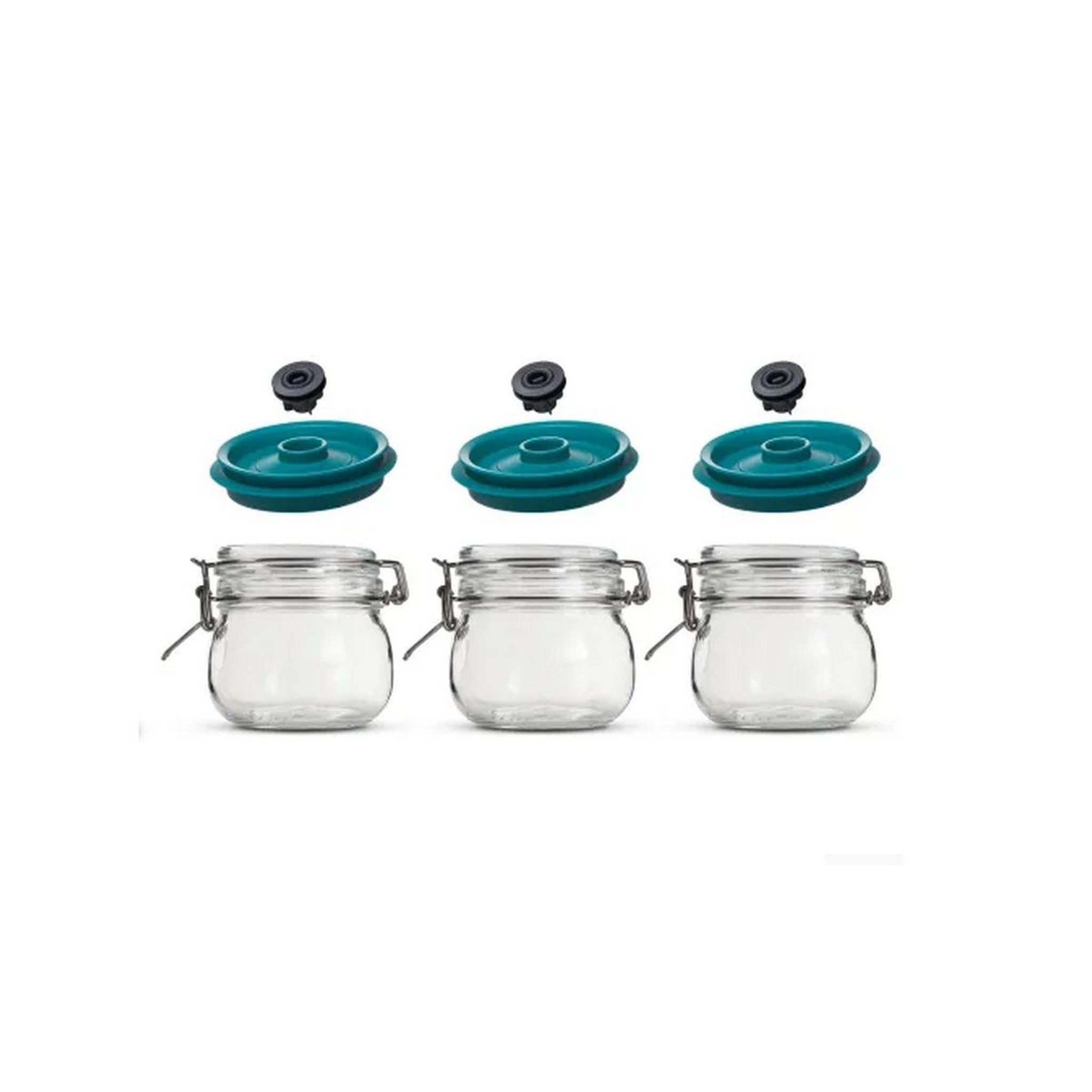 AIRTENDER Bocaux sous vide 3 pièces 0.5l vert - AT8403