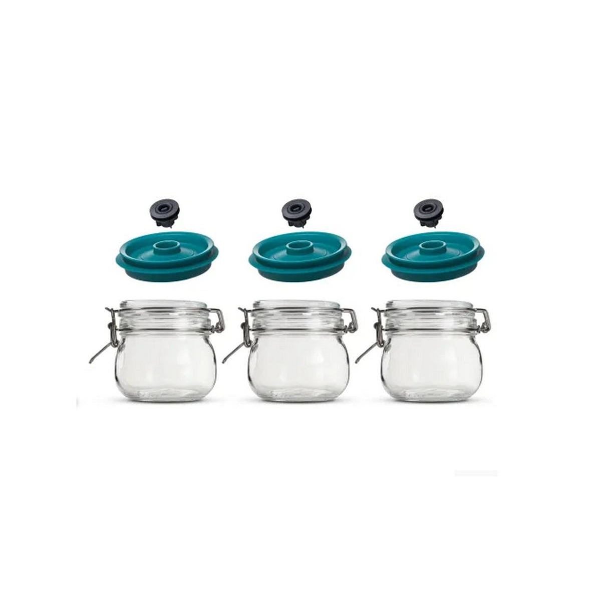 AIRTENDER Bocaux sous vide 3 pièces 0.5l vert - AT8403