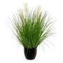 Voir la diapositive 1 : ATMOSPHERA Plante Artificielle en Pot  Bouquet d'Herbes  90cm Vert