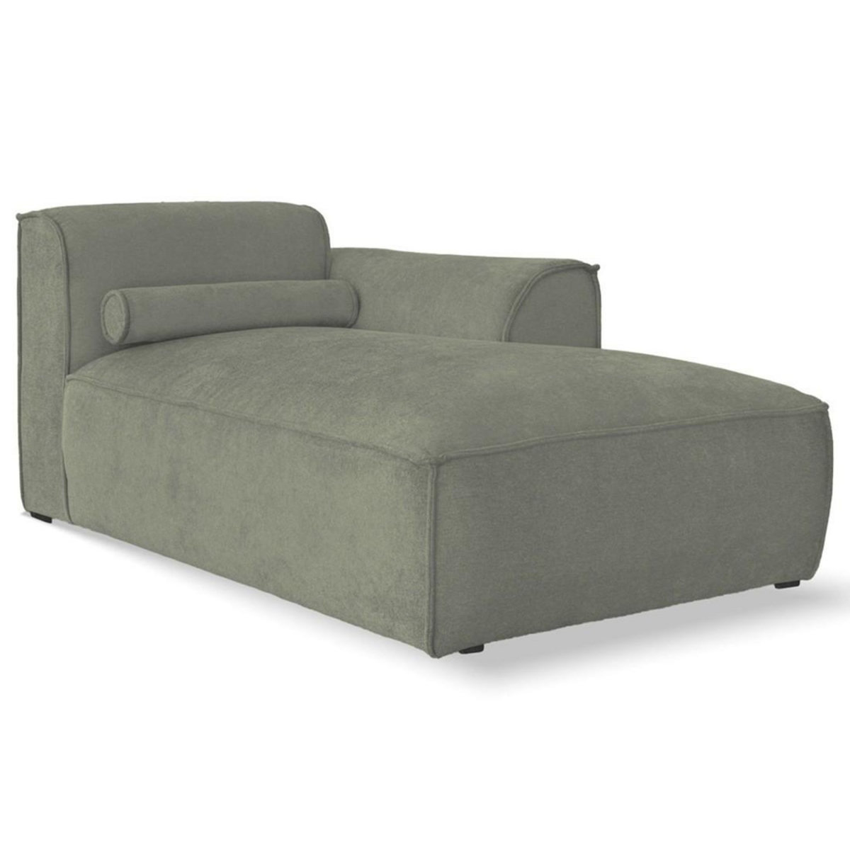 BEST MOBILIER Felix - module d'assise méridienne droit en tissu texturé