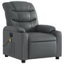 Voir la diapositive 4 : VIDAXL Fauteuil de massage inclinable electrique gris similicuir