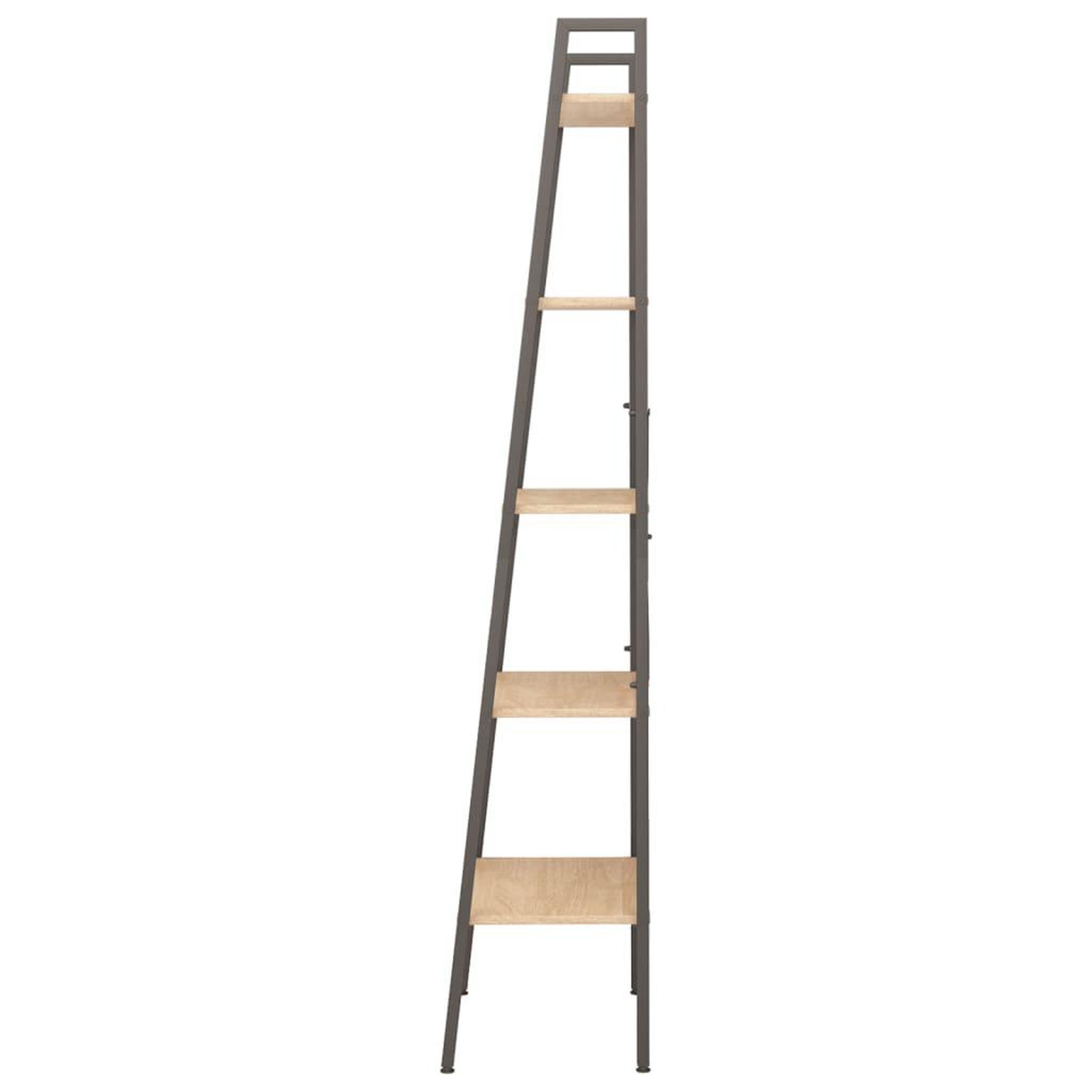 Voir la diapositive 4 : VIDAXL Etagere sur pied 5 niveaux Marron clair et noir 56x35x174 cm