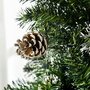 Voir la diapositive 5 : HOMCOM Sapin de Noël artificiel aspect enneigé Ø 65 x 180H cm 37 pommes de pin 618 branches épines imitation Nordmann grand réalisme